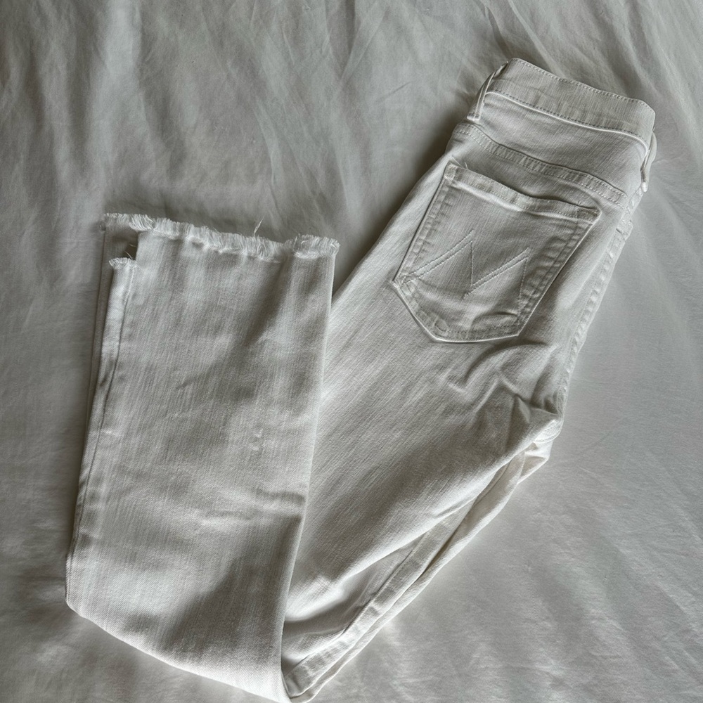 MOTHER  The Insider Crop Step Fray in Fairest of Them All denim - size 26